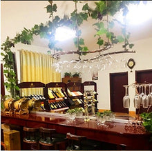 Supporto per bicchieri da vino a sospensione Mensola per calice, porta bicchieri per vino Portabicchieri per vino rosso da appendere Supporto per calice capovolto per bar cucina di casa, ferro battu