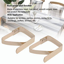 Allsor 5 * 4 cm Clip per tovaglia da tavola Clip per Copertura da Tavolo, 4 Pezzi per Copertura per tovaglia in Acciaio Inossidabile, Clip per tovaglia, per Tenere Le Parti della tovaglia