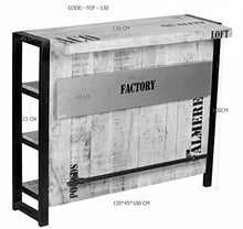 MASSIVMOEBEL24.DE FACTORY #140 Mobile cantinetta in legno di mango e ferro - stampato 120x45x100