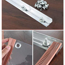 Tenda per Porta Termica GDMING Porta Schermo Magnetico, Robusto Telo Insonorizzato, Trasparente Protezione dal Freddo PVC Autoadescante Porta, per Negozio di Vestiti Ingresso Balcone, 33 Dimensioni