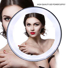 Specchio per trucco pieghevole da viaggio illuminato a LED Specchio per trucco portatile da viaggio illuminato con luce Specchio cosmetico a LED Specchio ingranditore 5X Specchio da viaggio regolabile