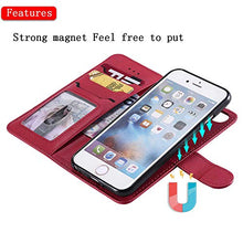 Bear Village Cover iPhone 7 Plus/iPhone 8 Plus, Custodia Premium Flip Custodia per Apple iPhone 7 Plus/iPhone 8 Plus, Custodia con Porta Carte e Chiusura Magnetica, Rosso
