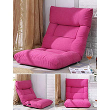 MeiMei Sofà Pigro Pieghevole Pieghevole del Letto della Sedia del Salotto della Finestra della Baia del Computer del dormitorio del Cuscino Pigro del Carrello (Color : Rose Red)