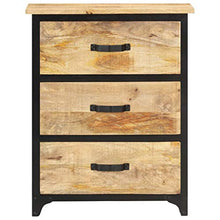 FAMIROSA Cassettiera 60x30x75 cm in Legno Massello di Mango