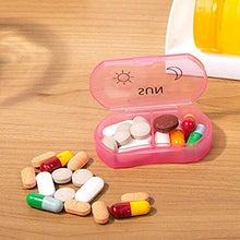 2pcs pillola medicina scatola 7 giorni settimanale portatile di stoccaggio della droga contenitore arcobaleno