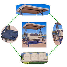 SWEET Panchina per Esterni, Amaca da Giardino, sedie da Giardino, sedute per Esterni Panchina per Esterni Resistente con Copertura in Metallo, Struttura in Metallo, per Esterno, terrazza