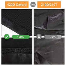 Furuix copertura per mobili da giardino impermeabile per esterni copertura per tavolo antivento/UV/pioggia/antipolvere copertura per tavolo rettangolare in tessuto Oxford impermeabile (125*125*74 cm)