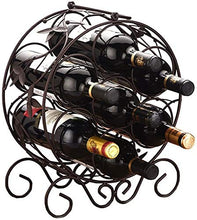 Classico Freestanding Wine Rack bottiglia di vino 7 bottiglie di vino Rack Elegante supporto del banco di Ferro Gabinetto bottiglia bagagli stand Organizzatore controsoffitto mensola for la casa compl