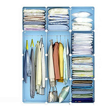Armadio Organizzatore Cubi di stoccaggio Appeso Armadio Organizzatore Tessuto Scatola di immagazzinaggio Assemblare l'armadio per camera da letto rimovibile armadio per i vestiti ( Size : 8 doors A )