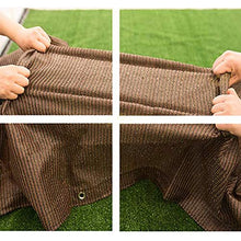 ZX-tarps ZXZIXI Ombra Reticolato Panno tonalità Marrone Sunblock Blocco UV al 95% Shade Fabric Tasteless Traspirante attività All'aperto HDPE (Color : Brown, Size : 2X5M)
