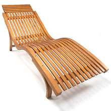 Ampel 24, Sedia a Sdraio in Legno Cannes | Forma ergonomica ca. 185 x 60 cm | Resistente alle intemperie | Regolabile in 4 Posizioni Diverse