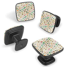 Dinosauri colorati 4 PCS Pomelli per Porta, Pomolo per Mobile, Pomelli per Mobili con Viti, Maniglia per Armadietto, Pomelli per Porta, Pomelli per Cassetti per Porta, Armadio, Cassetto e Credenza