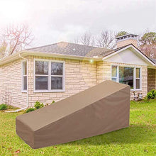STZYY Fodere per mobili da Giardino, Fodere per Chaise Longue da Patio, Resistente agli Agenti atmosferici in Tessuto Oxford Anti-UV Impermeabile per Esterni, Facile da Usare, Marrone, 82x30x31 po