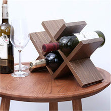 GLJMTY Cremagliera del Vino - scaffale del Vino di Legno Solido, scaffale di stoccaggio della Sala da Pranzo della casa 24 × 12 × 33cm
