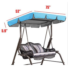 XIYAN Copertura Battente di Ricambio Universale, Tetto a baldacchino da Sole Swing Tetto Antipolvere all'aperto Tenda duratura per Giardino da Giardino all'aperto 190 * 132 * 15 cm,C