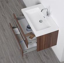 KZOAO Madrid - Set lavabo 100 cm, colore: Noce