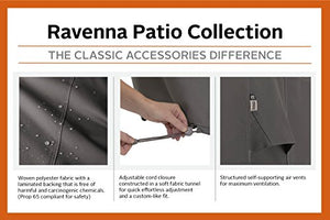 Classic Accessories Copertura per Tavolo Ovale/Rettangolare e sedie da Giardino, Media, Ravenna