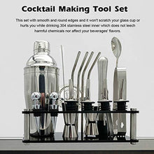 Wenzhihua Set di Miscelazione per Cocktail Set da Cocktail 20pcs Boston Shaker Mixer Bar Accessori per Uso Domestico E BarStrumento A Barre