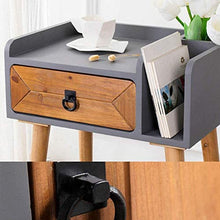 HMDJW Comodino, Stabile Pine Comodino Maniglia Locker Stabile in Alluminio Comodino for Una Facile Installazione (Color : B)
