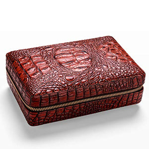 SMEJS Portasigari Portatile in Legno massello Scatola portaoggetti Portasigari Portatile in Legno di Cedro Contenitore con umidificatore per Feste di Viaggio all'aperto (Color : A)