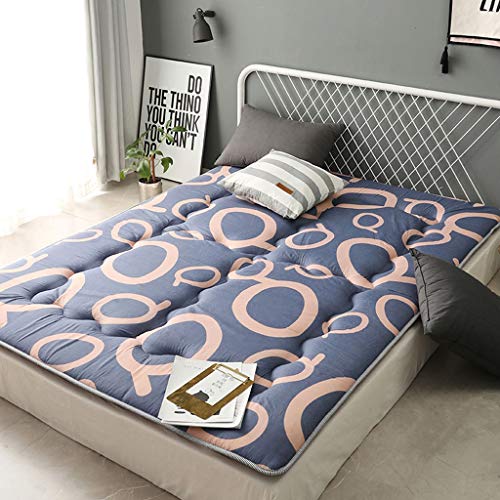 LJ Tatami Materasso, Terra Tatami Doppio Antiscivolo Imbottito Cuscini, Morbido Tappetino Assorbe L'umidità, della Famiglia della Trapunta, Dormitorio Singolo Sleeping Mat