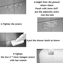 Accessori da bagno - Yushi ~ pieghevole parete doccia Sgabelli Parete doccia in legno di seduta sgabello pieghevole di legno cambiare le scarpe di feci for gli anziani / disabili Anti-Slip Heavy Duty