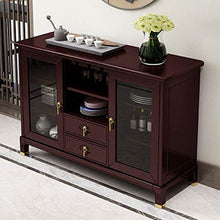 LULUVicky in Piedi Bagagli Petto Credenza Credenza Governo di immagazzinaggio Governo Petto 2 Door Cassetto Bassa Credenza (Color : Brown, Size : 120x40x87cm)