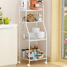 &ripiano di stoccaggio Scaffalature Unità multifunzione Casa Soggiorno Camera da letto Protezione ambientale a pavimento Mobile carrello per ripiano bianco Scaffale di finitura