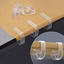 Hotop 24 Pezzi Clip di Tovaglia Plastica, Fermatovaglia Trasparente Supporto per Morsetti per Festa Picnic