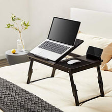 jiaju Tavoli da Picnic Tavolo Pieghevole, Tavolo per Computer Portatile in bambù Scrivania Semplice per Computer per Letto Divano Pieghevole Pieghevole Portabicchieri per Notebook da Letto per Laptop