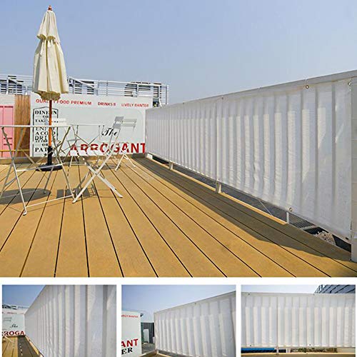 LIUNA Paravento in Rete per Recinzione per Privacy per Balcone, Piscina, Veranda, Ringhiere, Giardinaggio(Size:0.9x1.5m,Color:Bianca)
