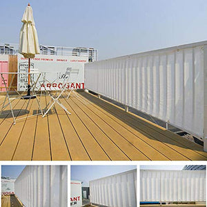 LIUNA Paravento in Rete per Recinzione per Privacy per Balcone, Piscina, Veranda, Ringhiere, Giardinaggio(Size:0.9x1.5m,Color:Bianca)