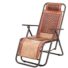 MXueei - Materassino estivo in bambù, pieghevole in mahjong per Siesta pigro, ufficio, portatile, da spiaggia, pesca, marrone B