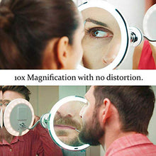My Flexible Mirror 10x Ingrandimento Make Up Round Vanity Mirror per la casa, Uso del bagno con ventose Super Strong come visto in TV