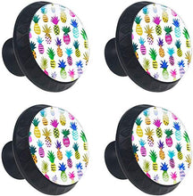 Colorful Polka Dot Pomelli per Porta Set di 4 Pomelli per Mobili Manopole per Cassetti Cucina Armadio Vetro
