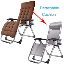 SHUAIIJUAN Sedia per il tempo libero domestico Patio Sdraio da spiaggia, sedie pieghevoli Sdraio reclinabili con Porta bicchiere e poggiatesta Heavy Duty esterna del giardino sedia 150kg Capacità - Br