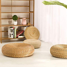 SNAWEN Cuscino da Meditazione in Tessuto Intrecciato Cuscino per Ispessimento del Sedile Cuscino per futon Tatami Yoga Giapponese Cuscino per Tappetino da tè per casa da tè-Un_40x40cm