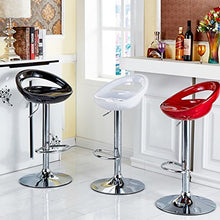 Sgabello da bar set di 2?regolabili in plastica ABS verde, altezza regolabili su Manico 84?–?104?cm