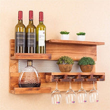 Portabottiglie da Vino in Legno massello da Parete Appeso portabottiglie da Ristorante
