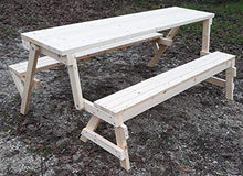 PT200 Panca tavolo in legno di abete da 6 persone dim. 200x135x78 cm prezzo € 295,00