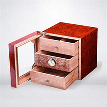 KEKEYANG humidor Accessori Cedar Sigaro con Legno di Cedro della Pelle della Vernice Verticale visiva Cigar Humidor Scatole Sigaro