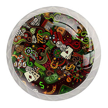 Cartoon Poker Würfel 4 PCS Pomelli per Porta, Pomolo per Mobile, Pomelli per Mobili con Viti, Maniglia per Armadietto, Pomelli per Porta, Pomelli per Cassetti per Porta, Armadio, Cassetto e Credenza