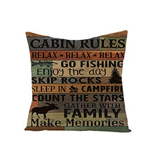 SHENSHI Federe Cuscini Divano 45X45,Retro Nostalgico Stampa di Lettere Fodere per Cuscini, Car Office Soggiorno Divano Fodera per Cuscino Lombare, Decorazione per La Casa Set di 4 Articoli, Stile 4