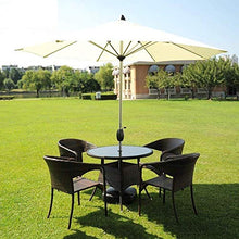 SHANCL Ombrellone 270 Centimetri Ombrelloni Mercato Patio all'aperto ombrellone Prato Tabella Parasole di Alluminio del Palo di Protezione UV * 250 Centimetri (Color : Ofwhite)