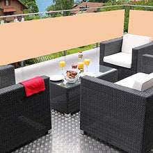 80x900cm Schermo Privacy Frangivista Balcone Frangivento Anti-UV Telo Oscurante Impermeabile Giardino terrazza Recinzione Copertura 50cm Occhiellato per Protezione con Fascette e funi/Colore Crema