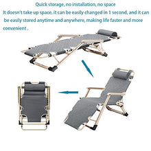YQAD Sedie a gravità zeroPantaloni Pieghevoli in Tessuto Oxford con Regolazione Multi-velocitàRipristina Senza rumori di Installazione Free Household Outdoor Camping Camping Office Recliner-9