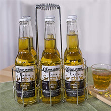 Weehey 6 Bottiglie di Birra Titolare Partito Birra cestello portabottiglie Vino Caddy Stand per Bar dell'hotel Bar Bottiglie di Birra Vino
