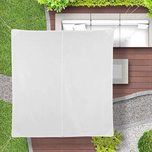 relaxdays Tenda a Vela Quadrata, Impermeabile, Anti UV, con Corde di Supporto, Terrazza e Giardino, LxP: 4x4 m, Bianca