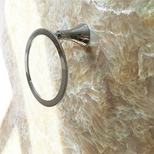 MIWANG Creative Circolare Nero Anello portaasciugamano, Asciugamano Appendiabiti, Tutti Rame Anello portaasciugamano, Bagno, Pendente