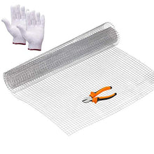 LSXIAO Anti Ruggine Rete da Giardino Rete Metallica Saldata Salsa Calda Zincato Panno Hardware Foro per Rete da 2cm con Le Pinze per Il Pollaio, Aiuola Terrazza Scatola di Immagazzinaggio